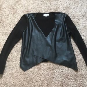 Calvin Klein Sweater/ Leather Jacket